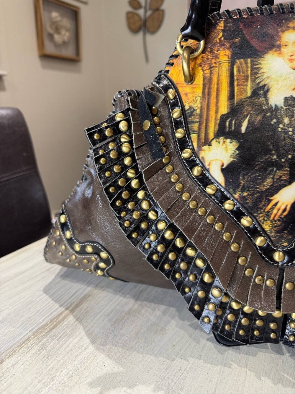 Sharif Artisan Series Limited Edition Renaissance Studded Handbag #98/200 COA - Picture 4 of 16